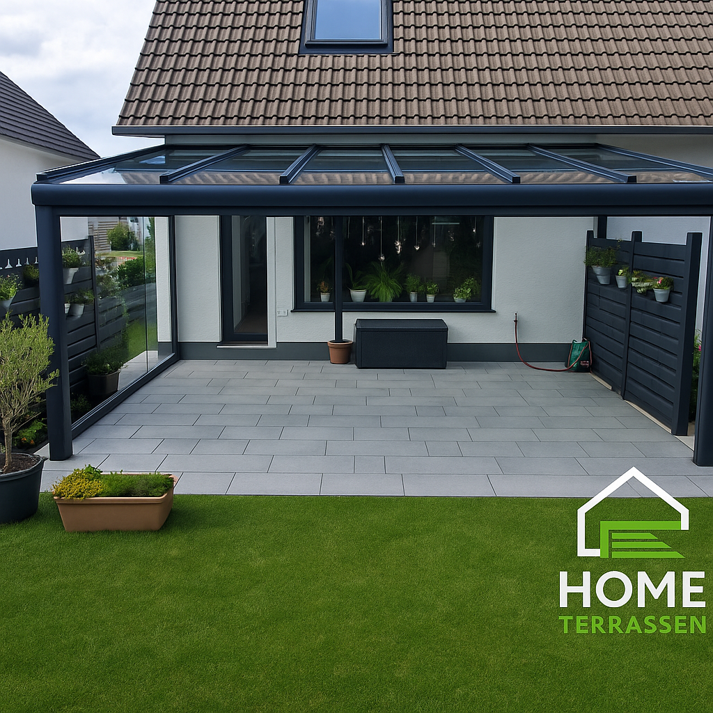 Moderne Terrassenüberdachung aus Aluminium in Köln – Home Terrassen